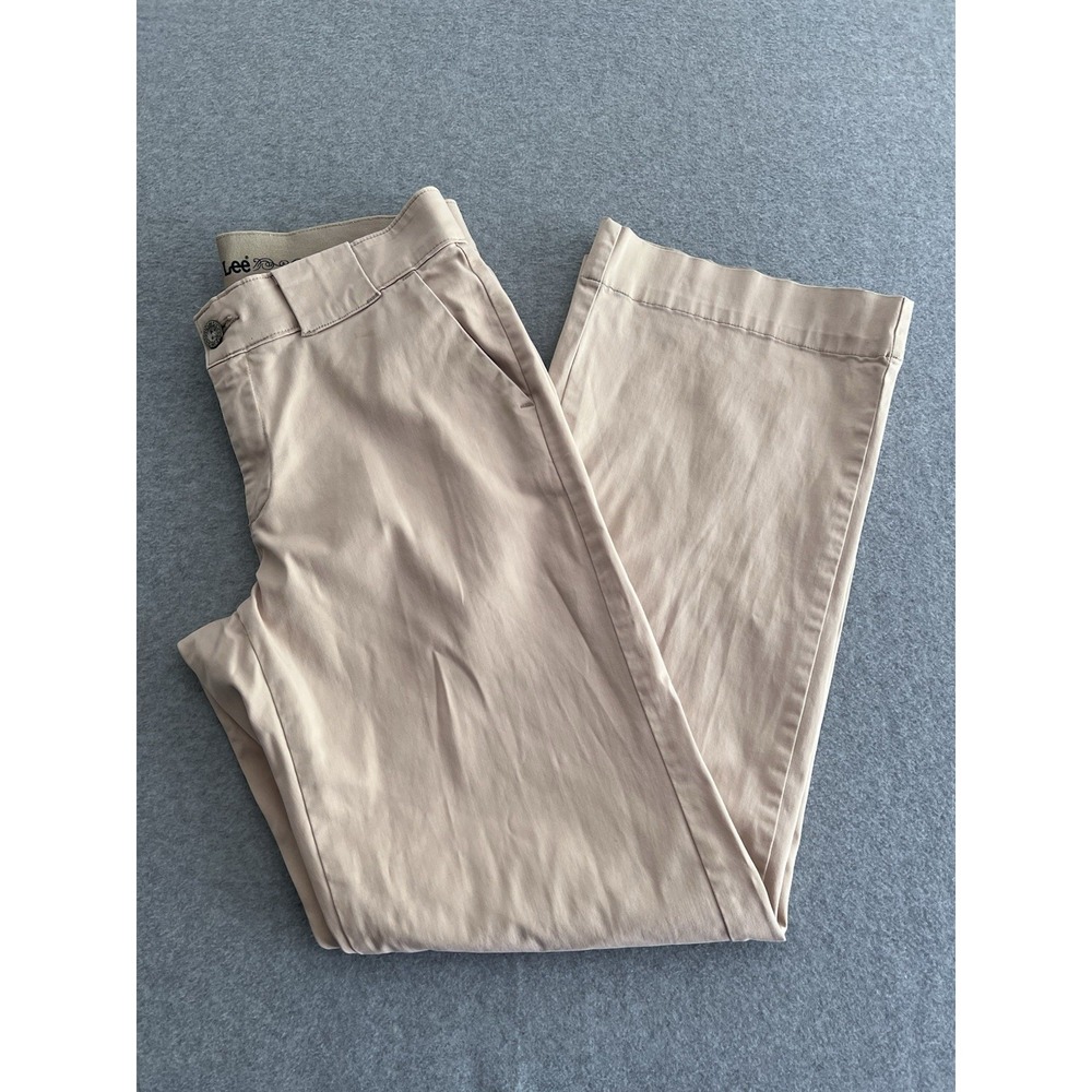 Lee No-Gap Waistband‎ Beige Women's Jeans SZ 8 4653326 Khaki Stretch Flair